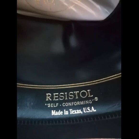 RESISTOL Black Cowboy Hat Original Box, Receipt 1998 Vintage Classic - Picture 9 of 11